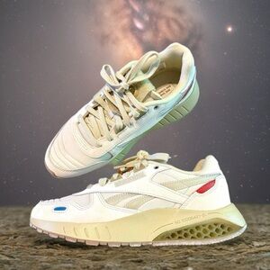 RARE Reebok Nasa X Classic Leather Hexalite Artifact Transfer M 5.5/W 7 LIKE NEW